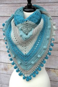Misty Morning Triangle Scarf free crochet pattern