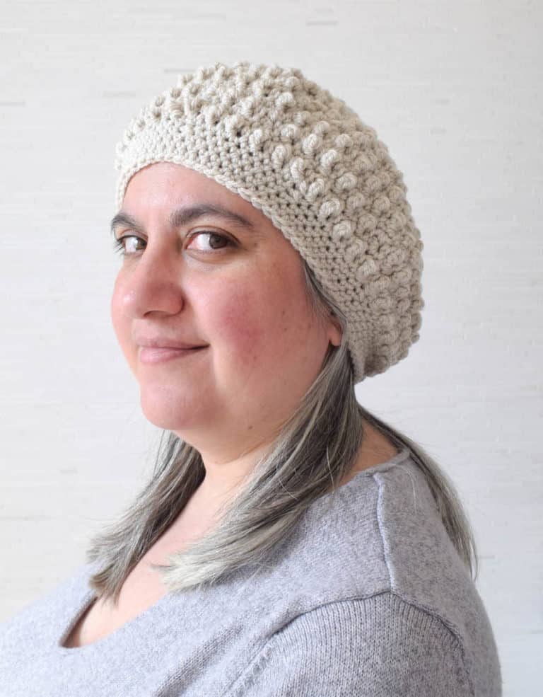 crochet beret hat pattern