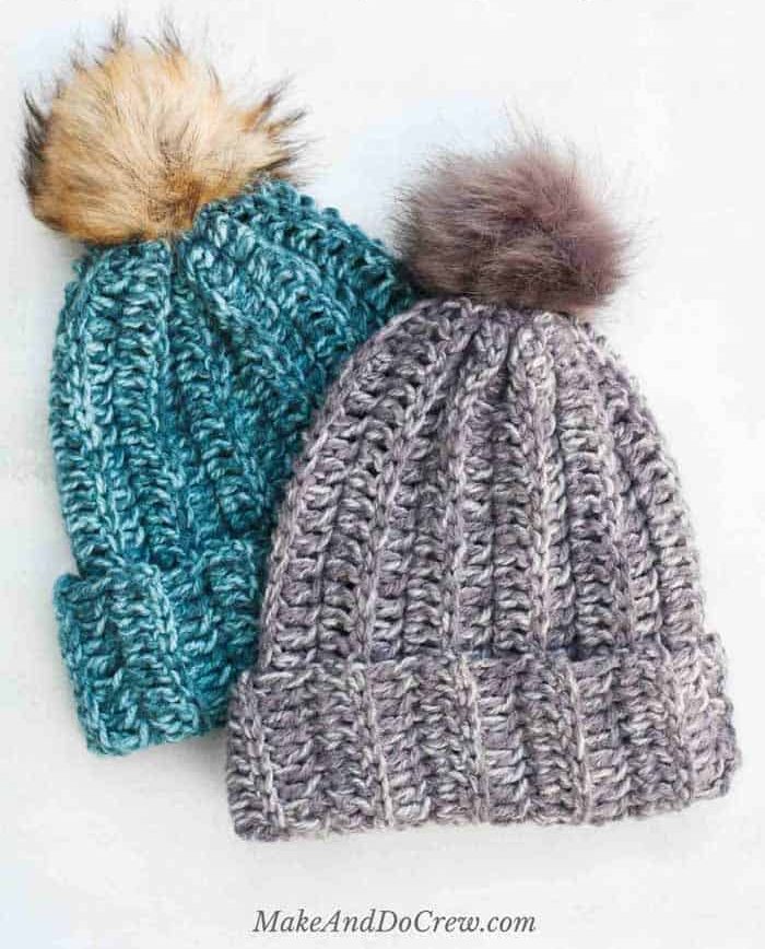 1.5 hour crochet beanie by Make and Do Crew