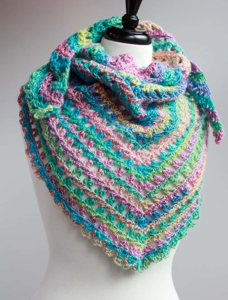 candy kisses triangle scarf