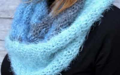 Mystic Mermaid Mod Scarf Free Crochet Pattern featuring Lion Brand Soft Spoken