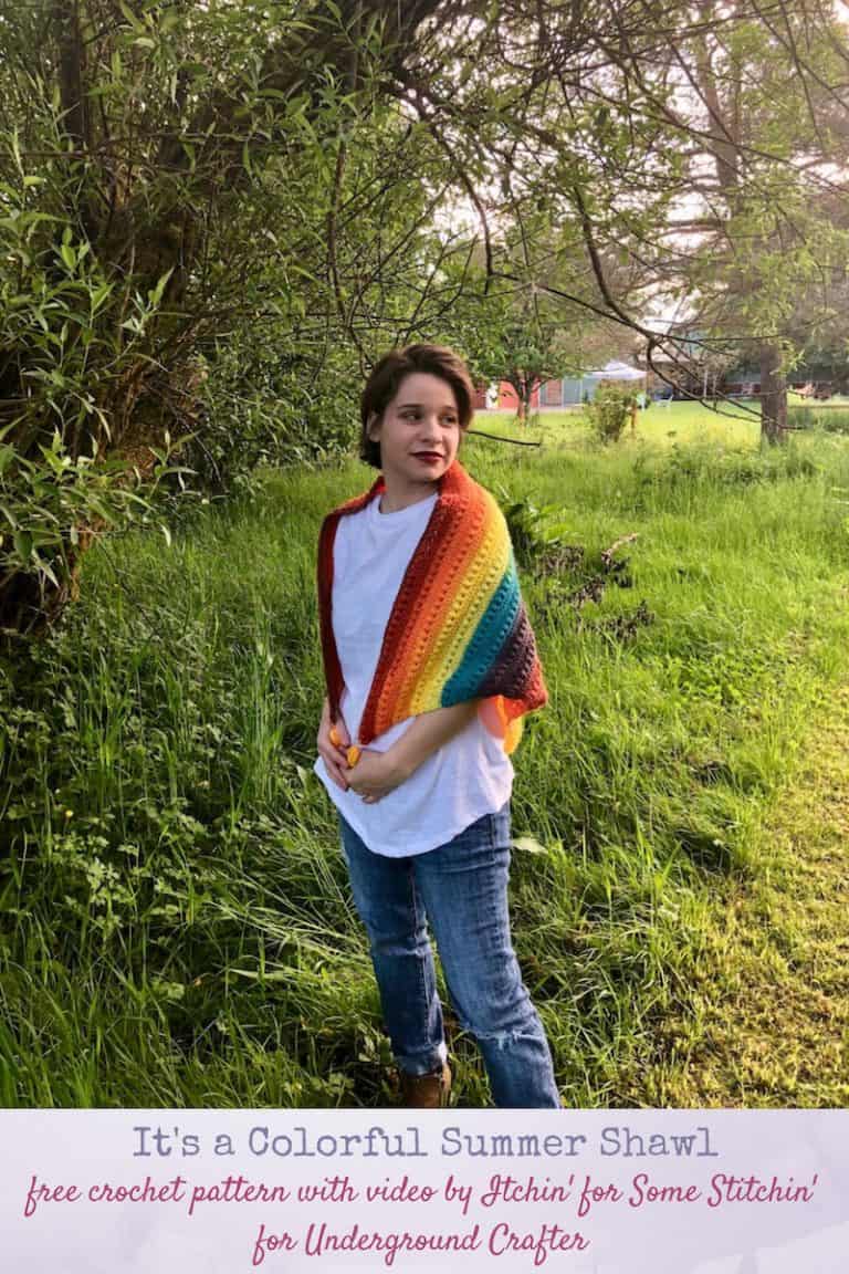 It's a Colorful Summer Shawl by Itchin' for Some Stitchin'