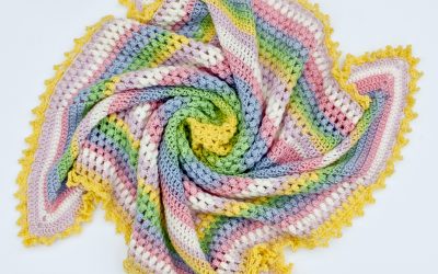 Crochet Square Baby Blanket free crochet pattern
