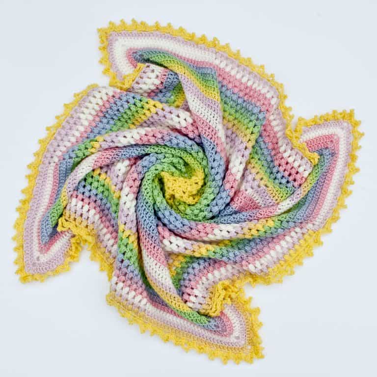 Crochet Square Baby Blanket free crochet