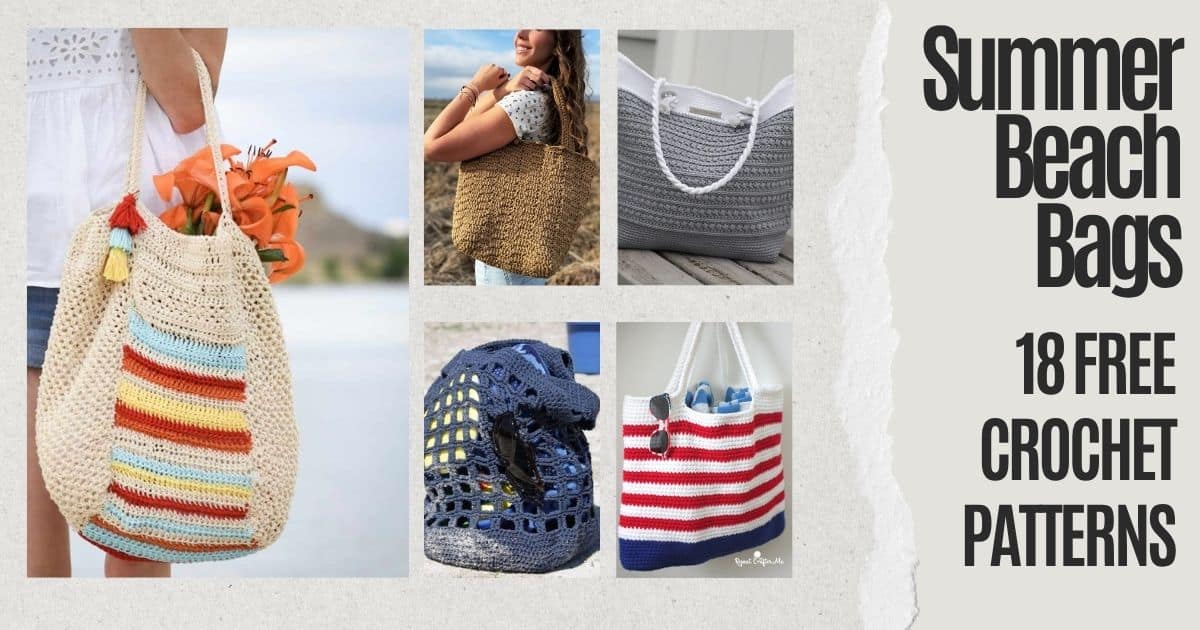 Crochet Beach Bag free patterns