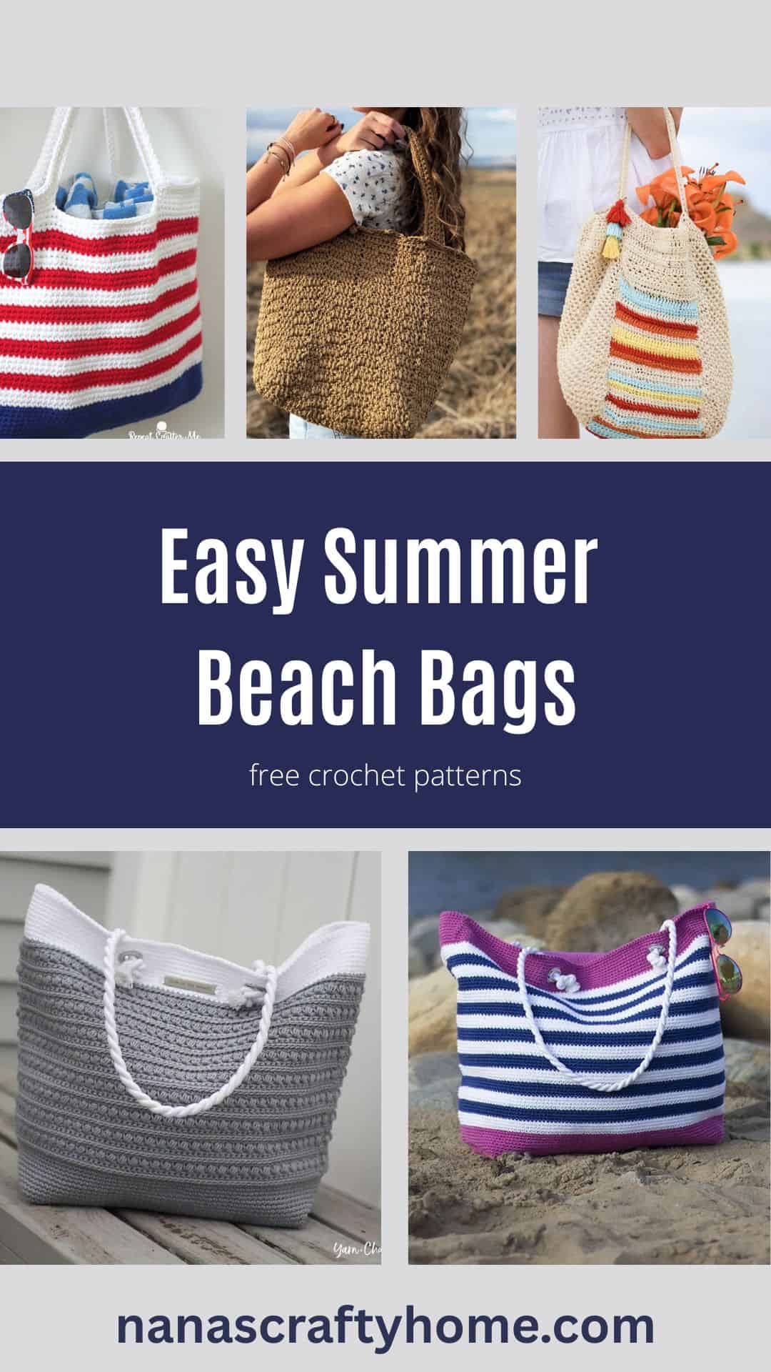 Crochet Beach Bags for summer free patterns!
