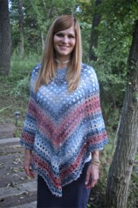 Midnight Madness Poncho free crochet pattern