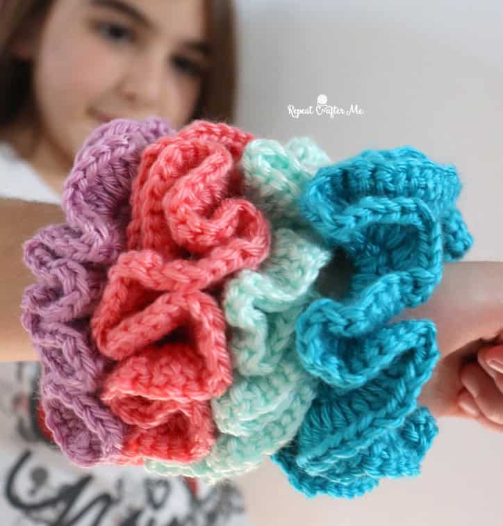 Caron Simply Soft Scrunchies by Repeat Crafter Me