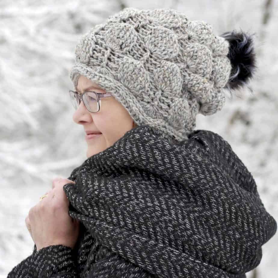 Balloon Stitch Slouchy Hat Free Crochet Pattern