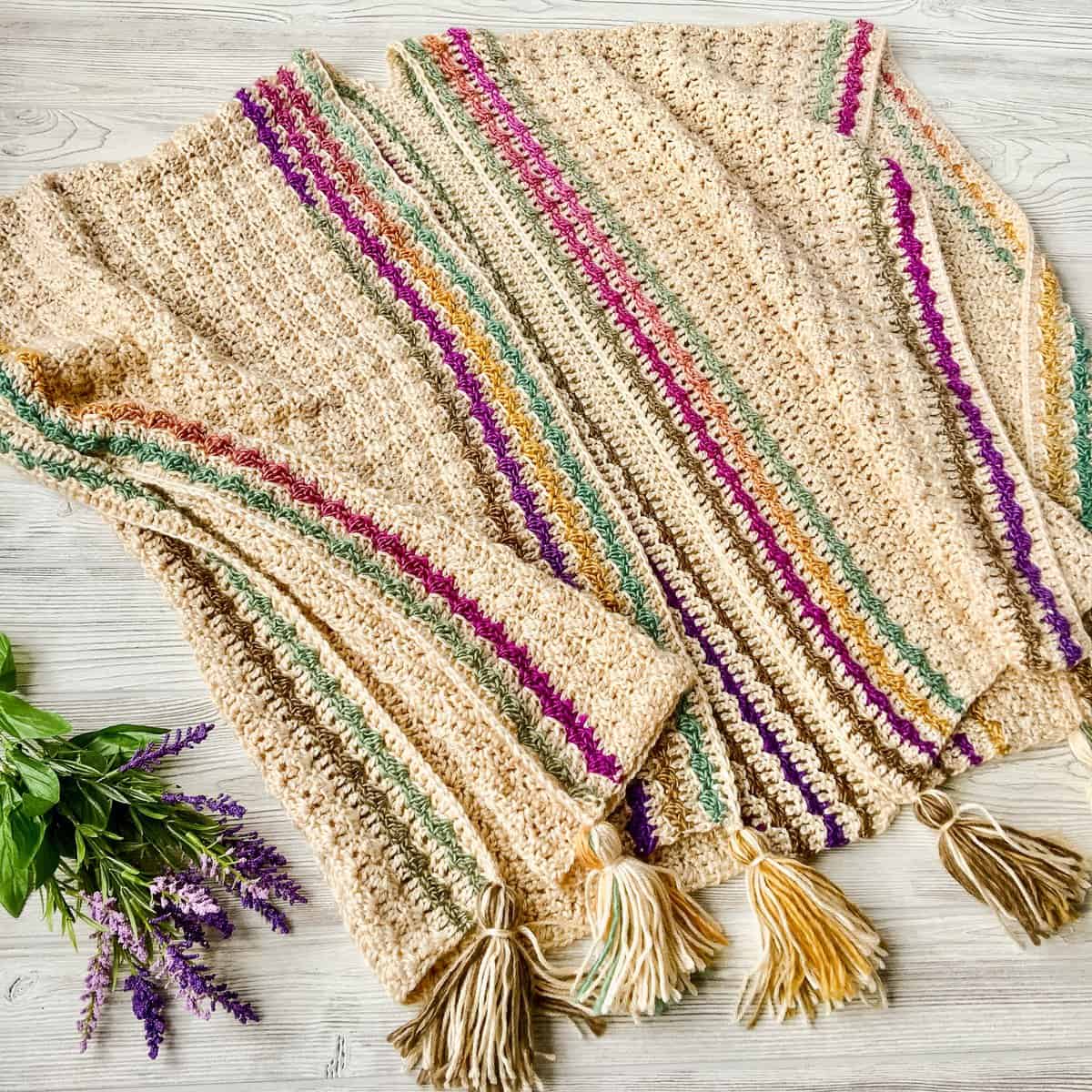 crochet ruana pattern beginner friendly