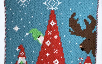 Christmas Gnome Crochet Pattern | Gnome Christmas Blanket