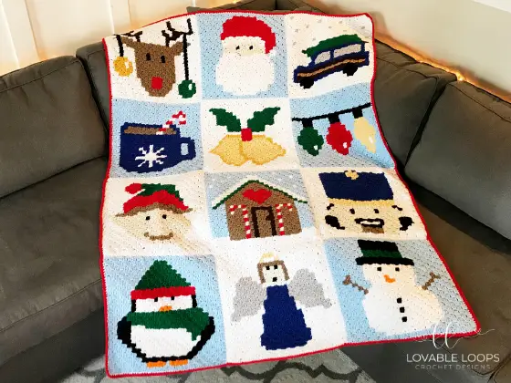Free C2C Christmas crochet pattern roundup - Nana's Crafty Home