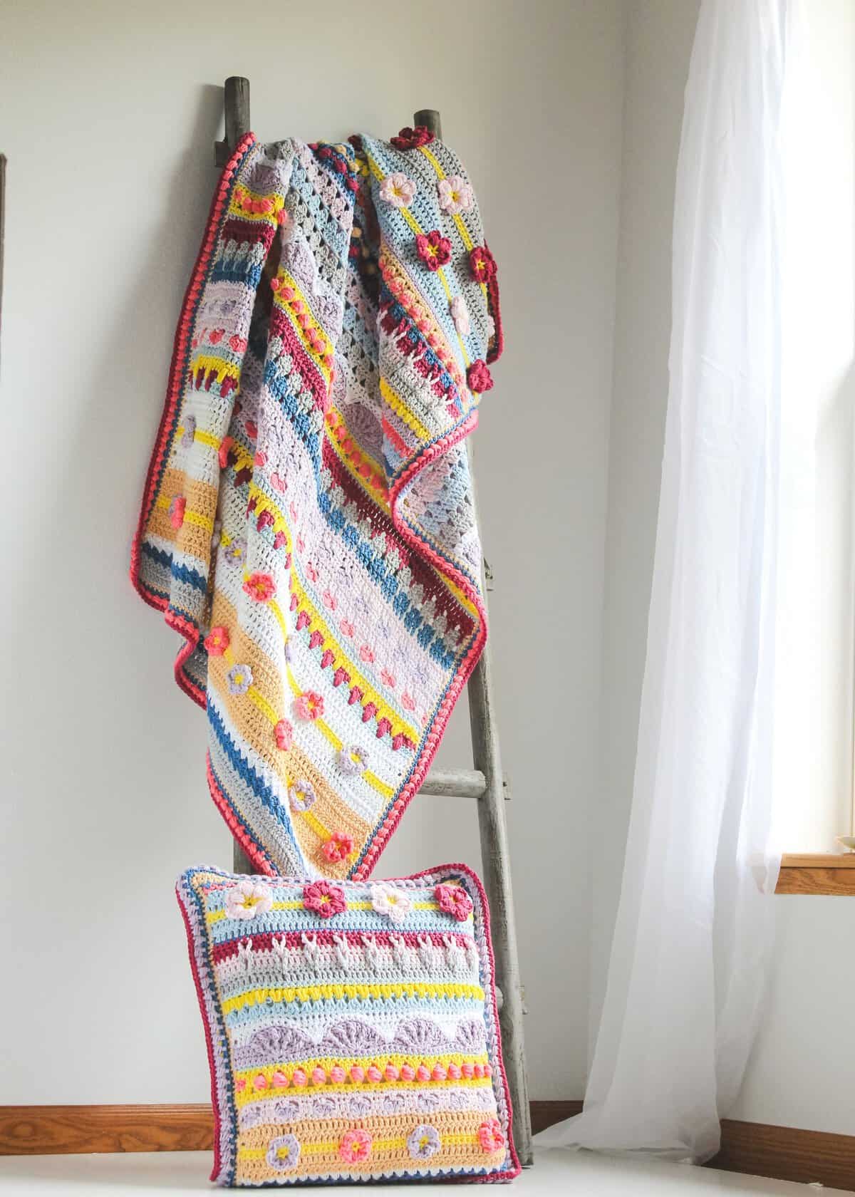 Crochet Spring Blanket free pattern