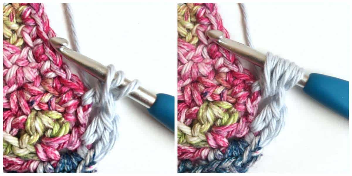 Puff Edge Border Crochet Stitch Begin Puff stitch