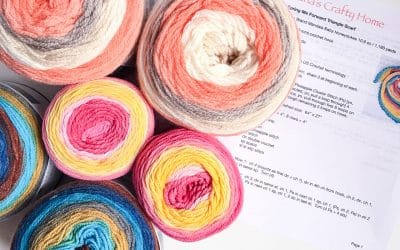 Choose the right self-striping yarn cakes for your multi-cake projects!