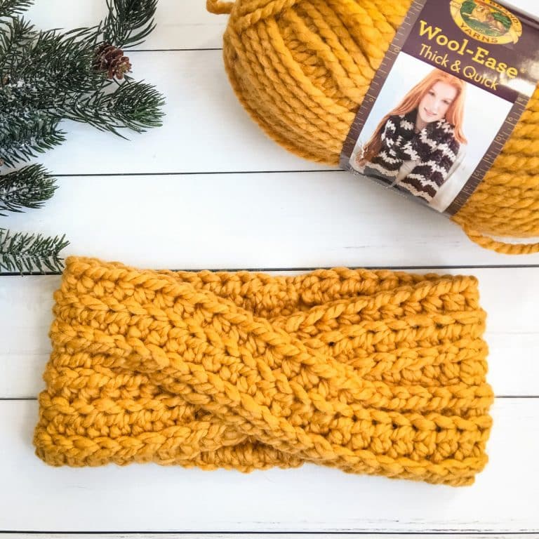 Highland Twist Headband free crochet pattern