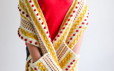 Crochet Pocket Shawl Free Pattern