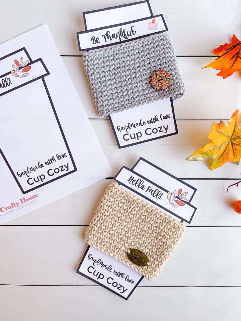 beginner crochet cup cozy