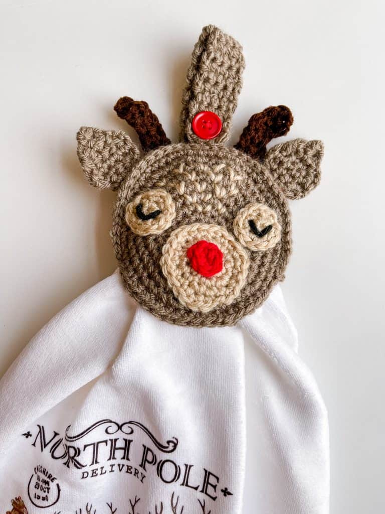 reindeer crochet pattern free towel topper pattern