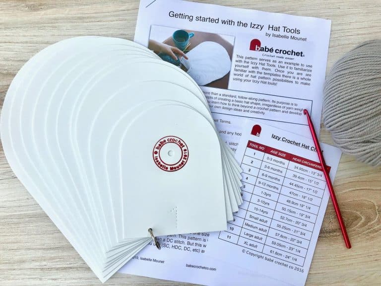 Crochet hat template set