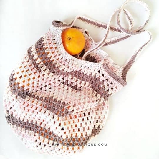 Hexagon Granny Market Bag by Raffamusa Designs