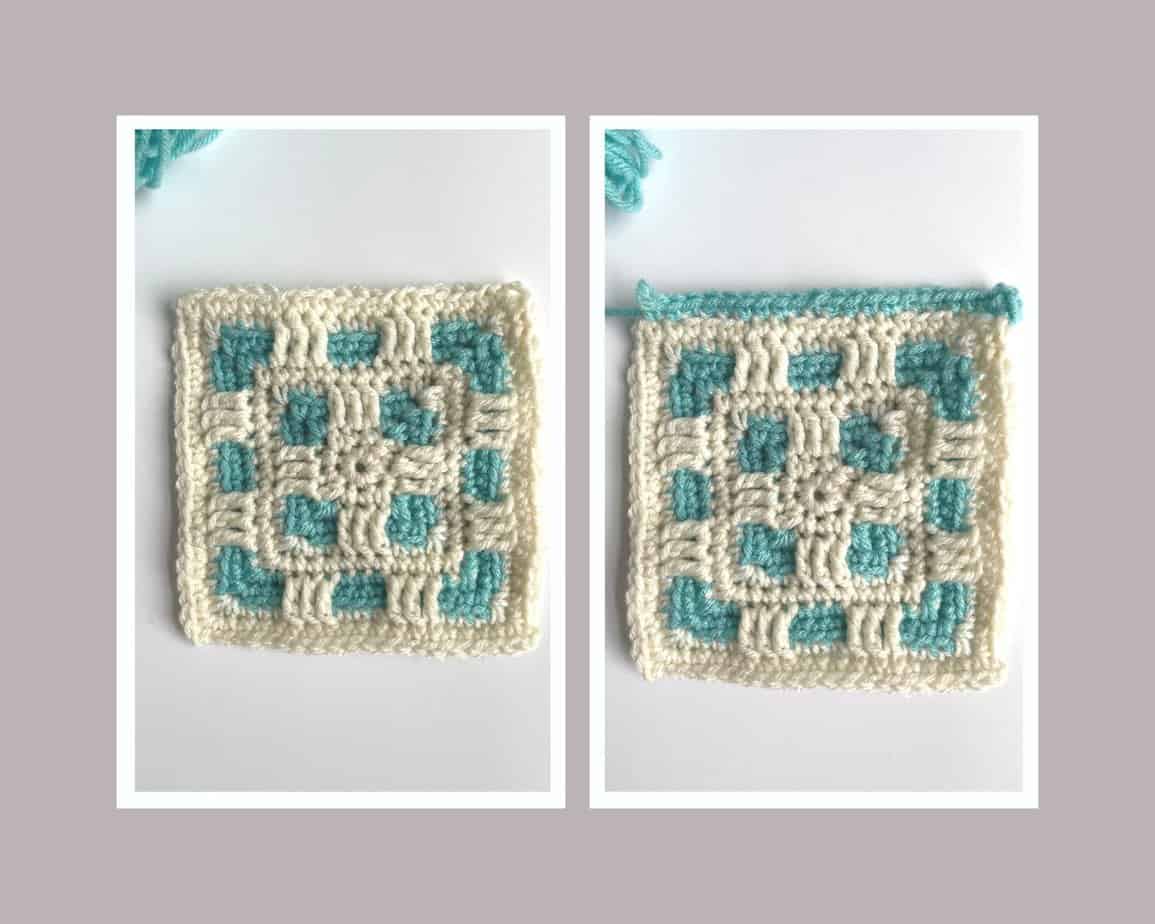 granny mosaic square process