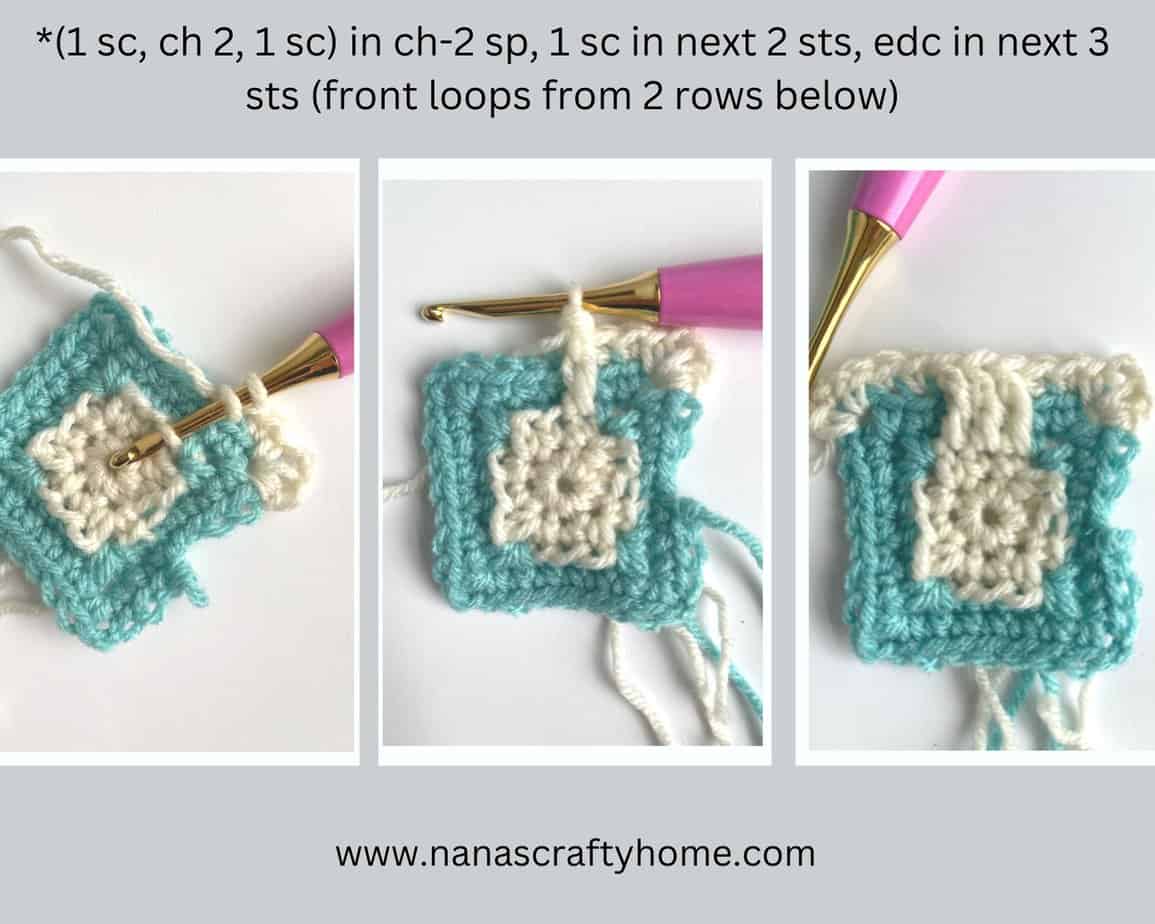 mosaic granny square process 1