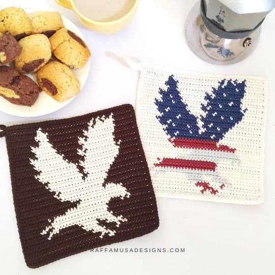 Eagle Pot Holder by Raffamusa Designs