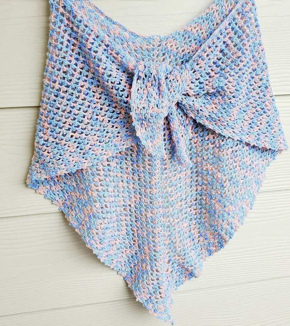 Picot Mesh Shawl by Handmade by Raine