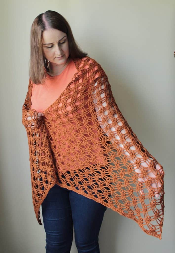 Autumn Jewells Wrap by Blue Star Crochet