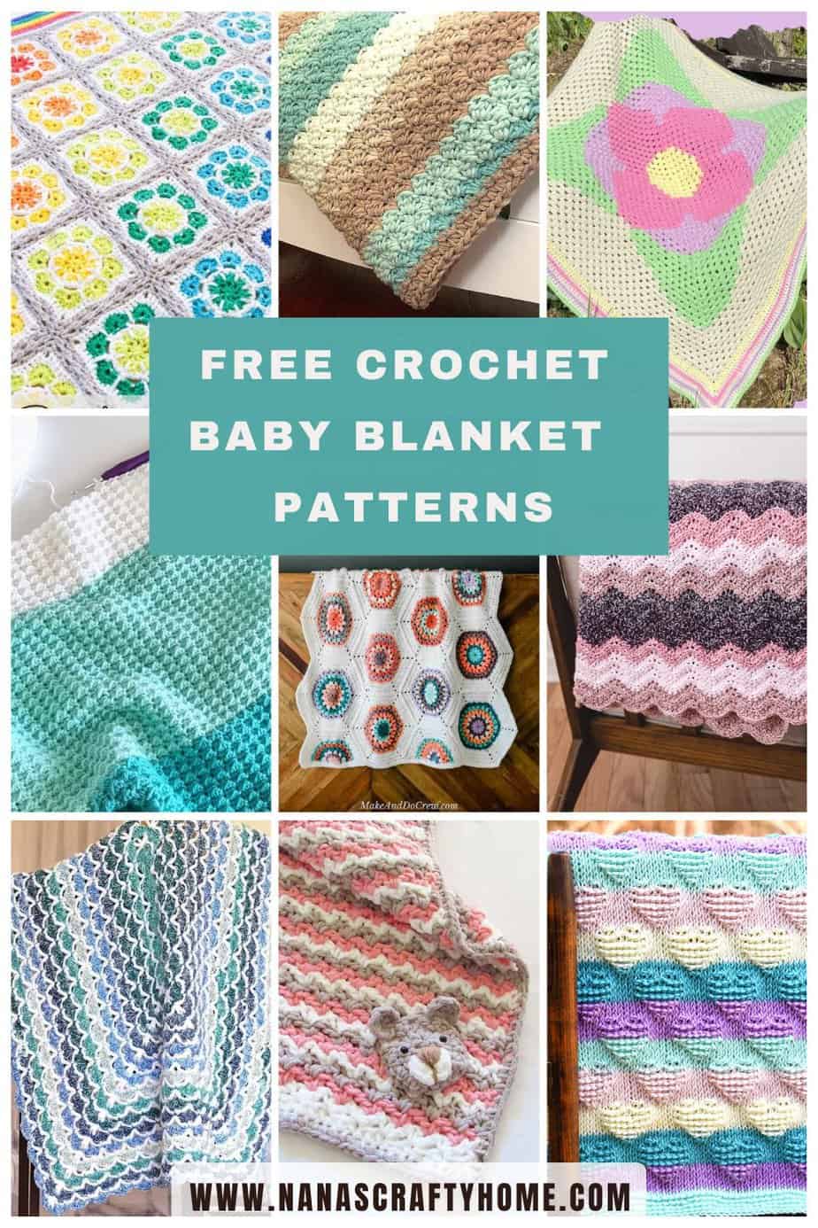 Crochet Baby Blanket free Pattern roundup