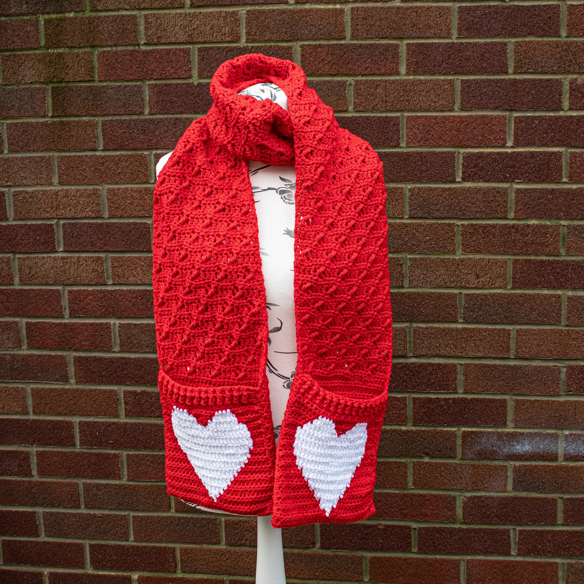 Pockets of Love Scarf by Sunflower Cottage Crochet