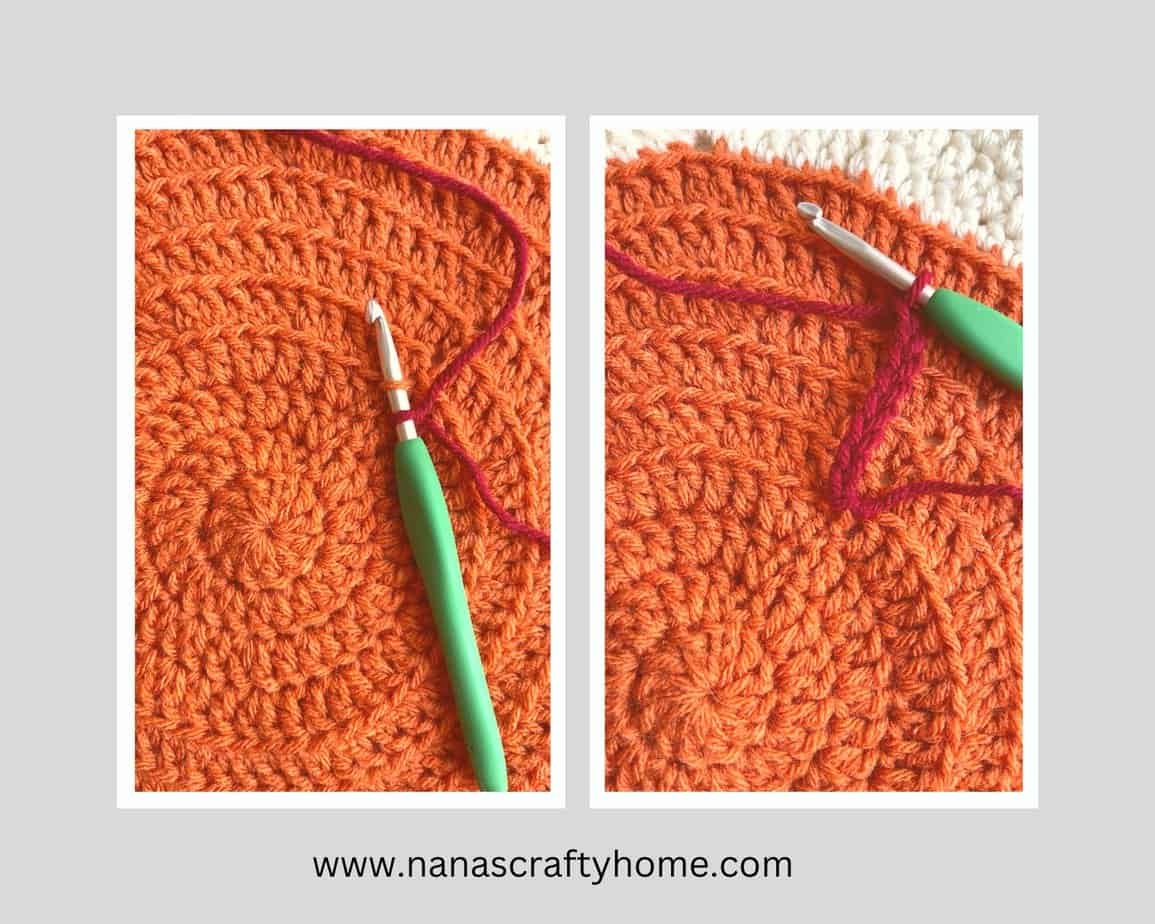 Fall Flower Square petals process