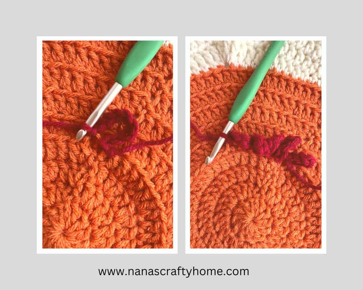 Fall Flower Square petals process 2