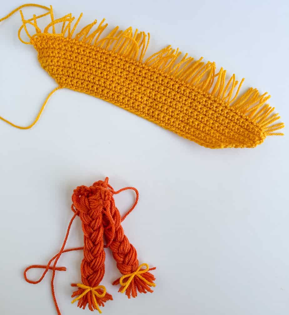 girl scarecrow braids and hat