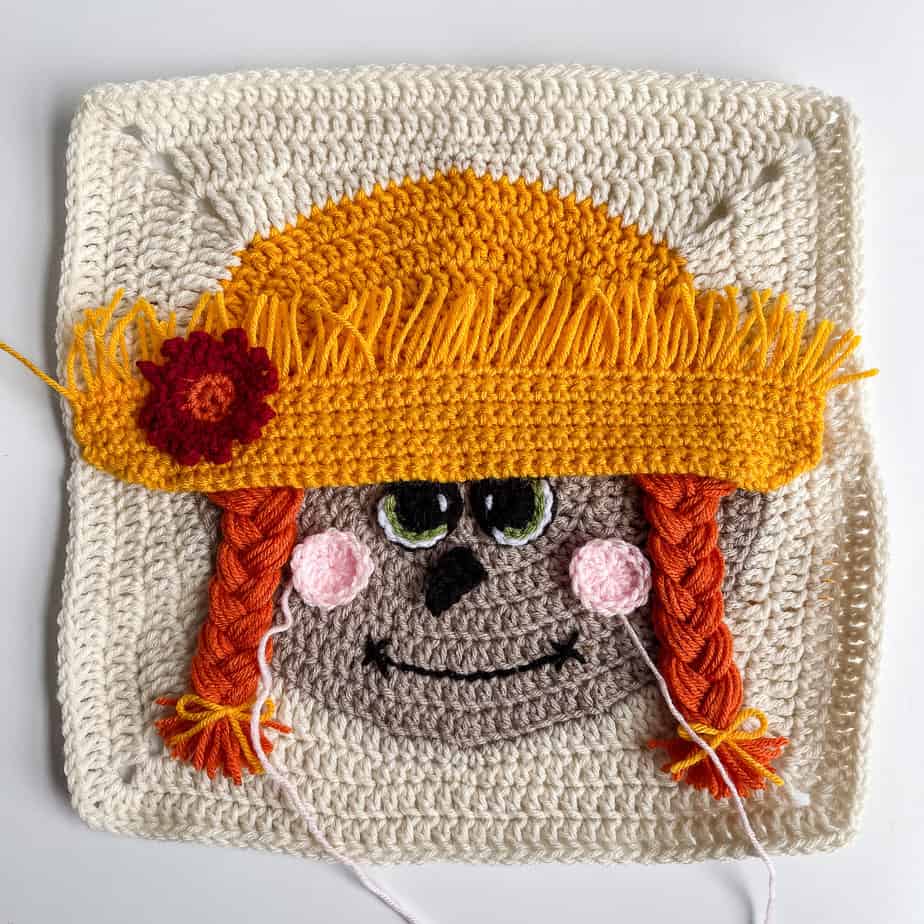 Girl Scarecrow assembly process