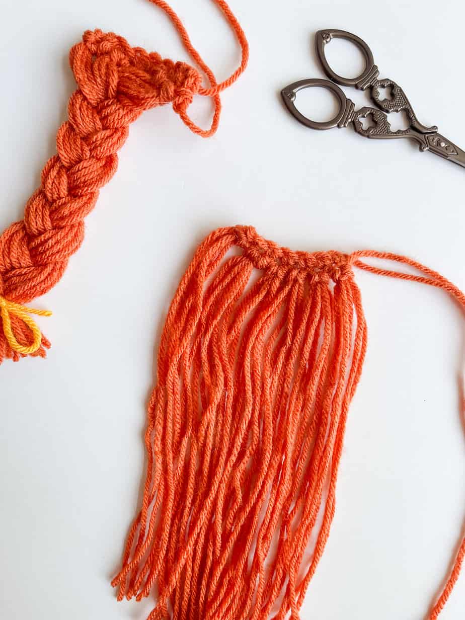 Girl Scarecrow crochet braids