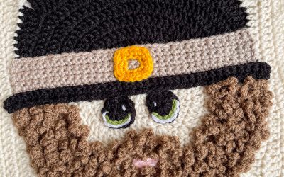 Crochet Pilgrim Man Thanksgiving Square free pattern