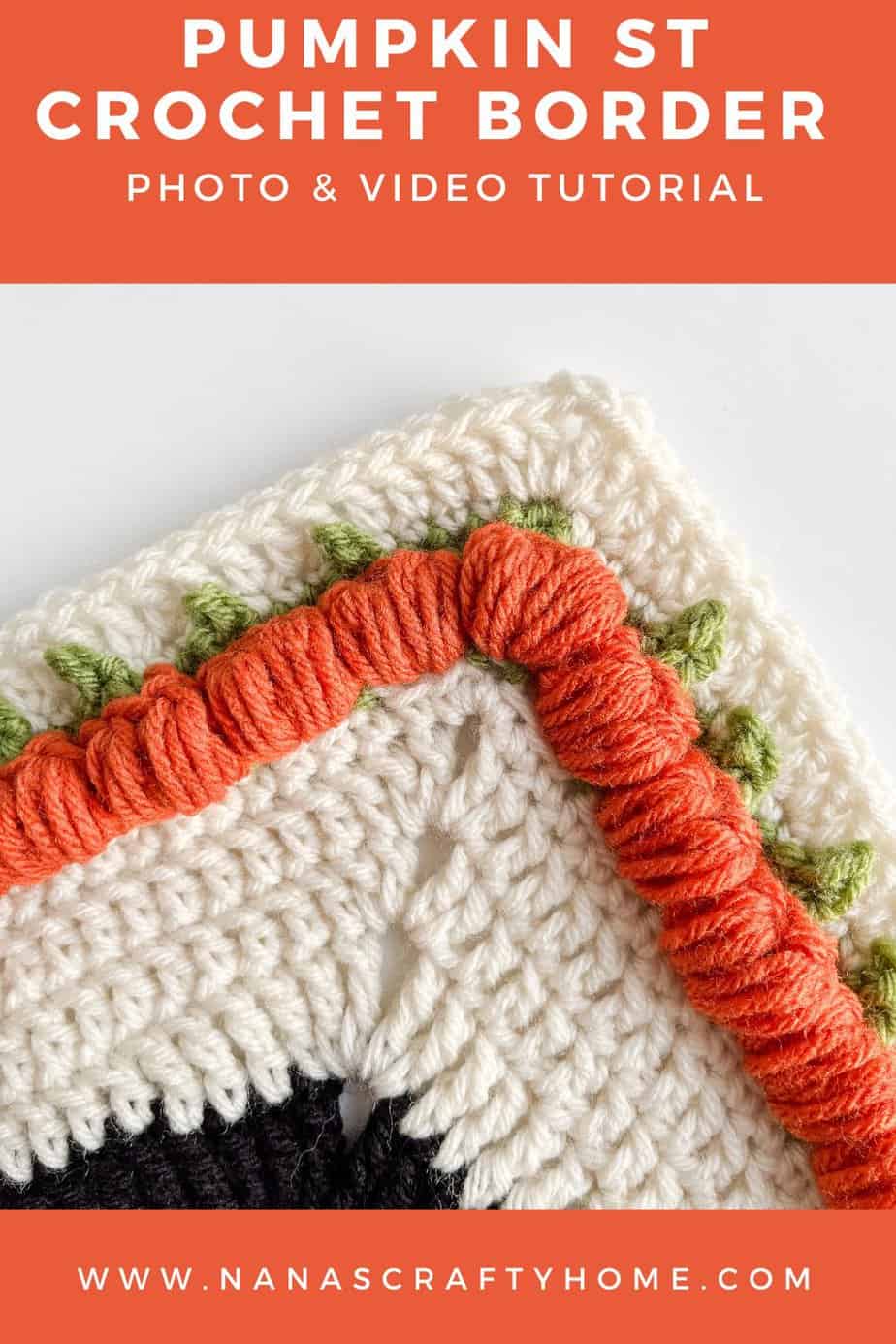 Pumpkin Crochet Blanket Border Pattern