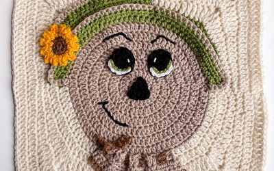 Crochet Scarecrow Square free crochet Fall Square pattern