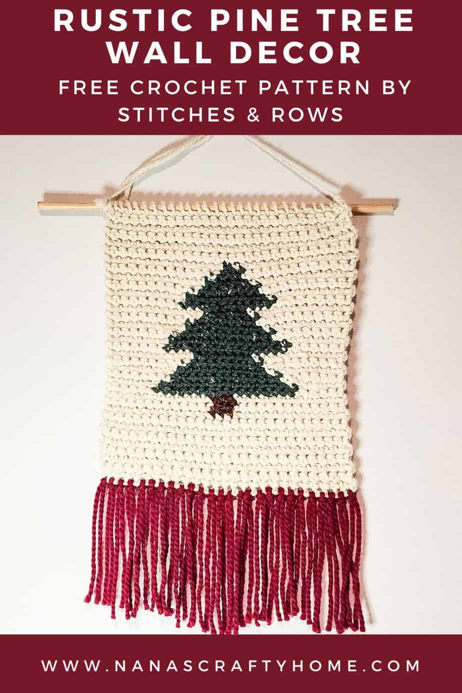 Crochet Christmas Tree Wall hanging pattern
