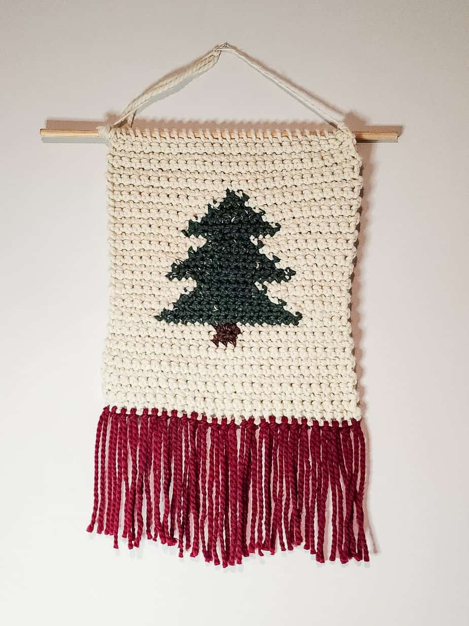 Crochet Christmas Tree Wall hanging pattern