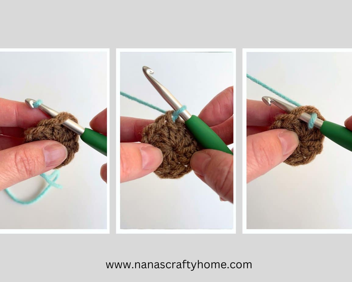 how to crochet eyes process 1