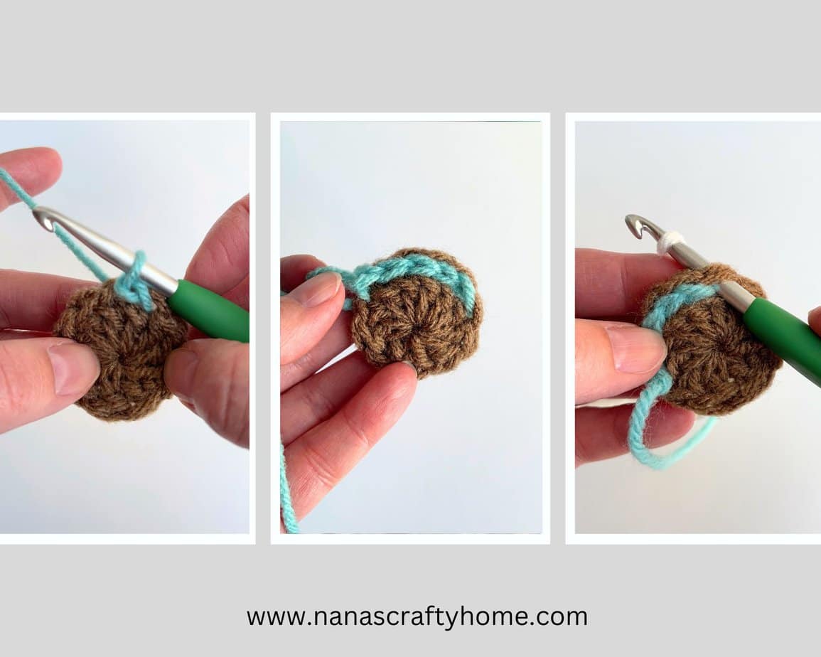 how to crochet eyes process 2