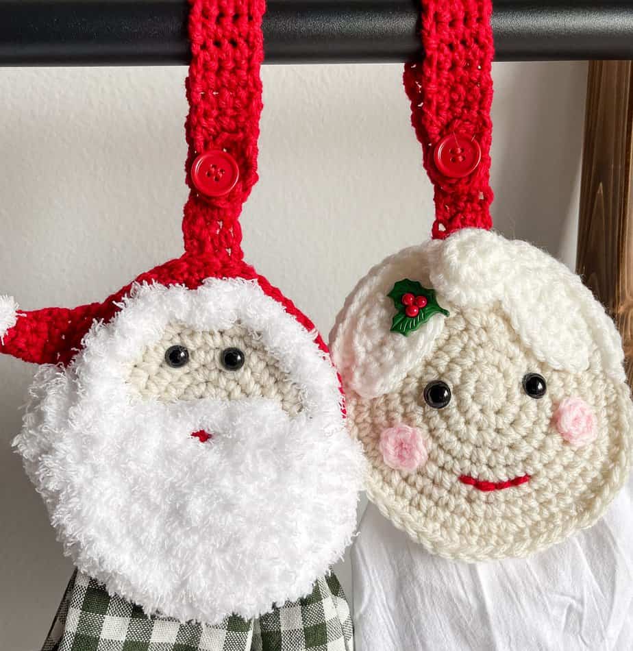 Santa & Mrs. Claus Towel Topper pattern set