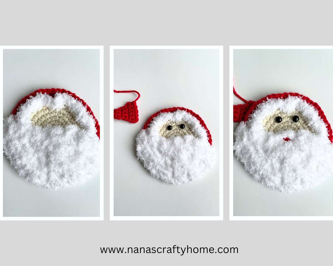 Santa Towel Topper assembly process
