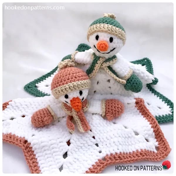 Snowman Baby Lovey by Hooked on Patterns