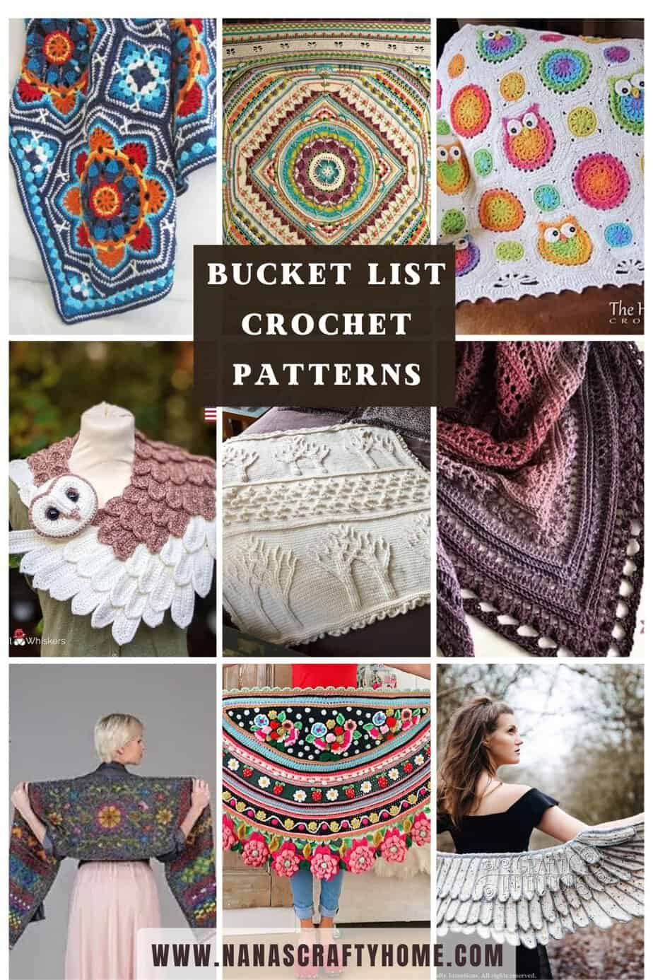 Beautiful crochet patterns for your bucket list!