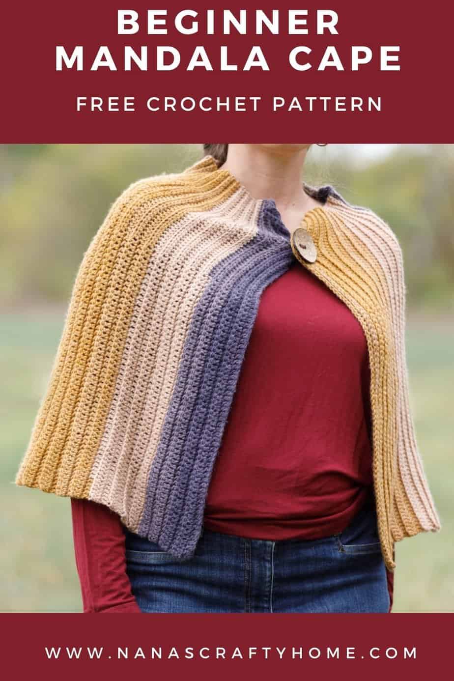 Crochet Cape free crochet pattern