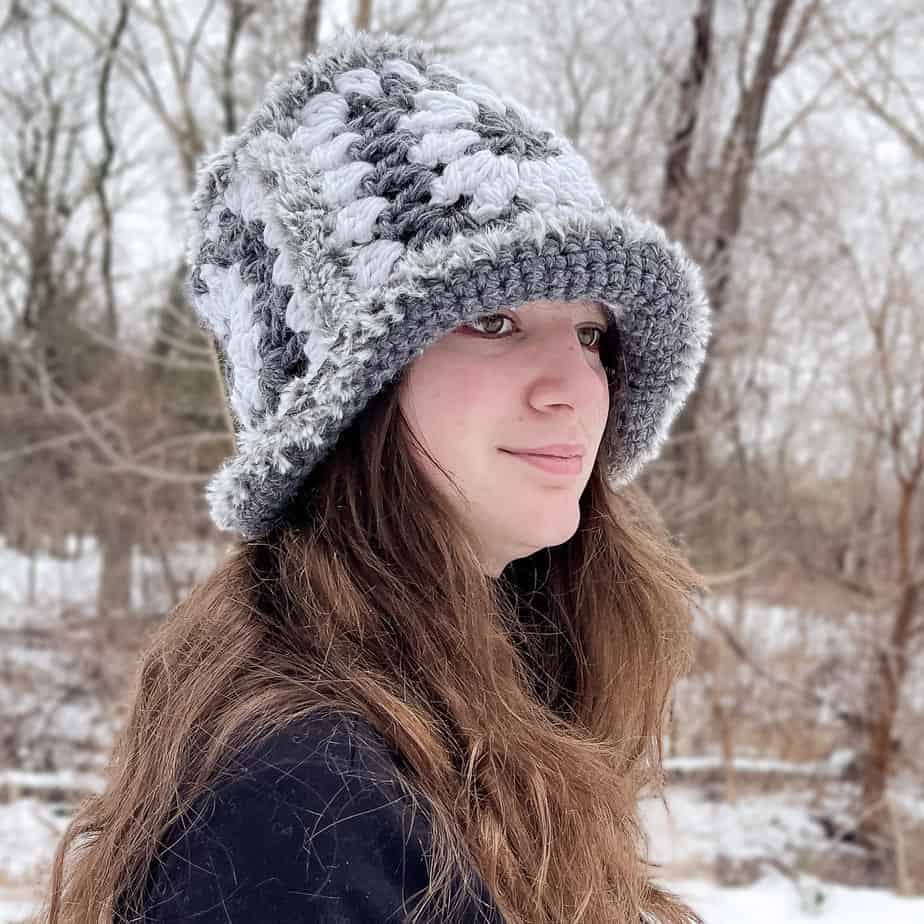 granny square bucket hat